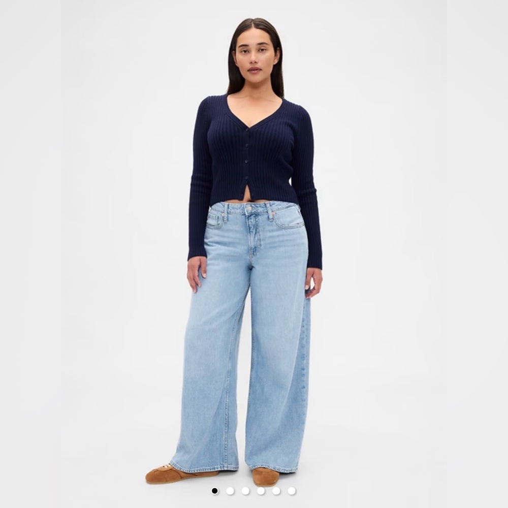 Gap Curvy Mid Rise UltraSoft Baggy Jeans